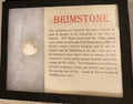 Brimstone sample in display case